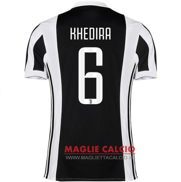 nuova maglietta juventus 2017-2018 khedira 6 prima